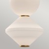 Suspension Bijou Doré et opale 20W ELSTEAD LIGHTING ALM-BIJOU-P3-GD