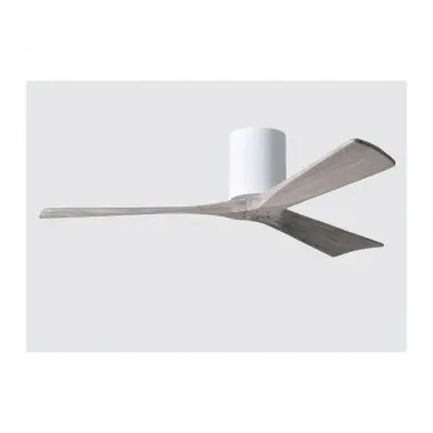 Ventilateur Plafond Irene-3H 132cm Blanc Bois vieilli ATLAS FAN IR3H-WH-BW-52