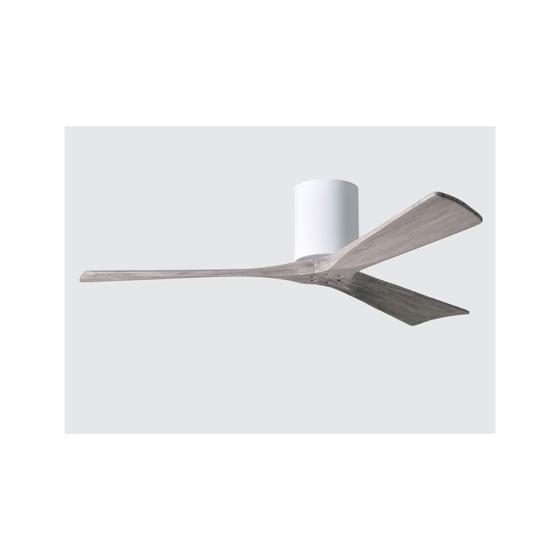 Ventilateur Plafond Irene-3H 132cm Blanc Bois vieilli ATLAS FAN IR3H-WH-BW-52