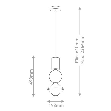 Suspension Bijou Doré et opale 20W ELSTEAD LIGHTING ALM-BIJOU-P3-GD