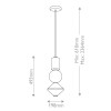 Suspension Bijou Doré et opale 20W ELSTEAD LIGHTING ALM-BIJOU-P3-GD