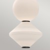 Suspension Bijou Noir et opale 20W ELSTEAD LIGHTING ALM-BIJOU-P3-MB