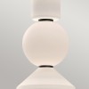 Suspension Bijou Noir et opale 20W ELSTEAD LIGHTING ALM-BIJOU-P3-MB