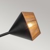 Suspension Daphne Noir et rotin 6x40W ELSTEAD LIGHTING ALM-DAPHNE6-MB