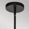 Suspension Daphne Noir et rotin 60W ELSTEAD LIGHTING ALM-DAPHNE-P-L-MB