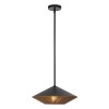 Suspension Daphne Noir et rotin 60W ELSTEAD LIGHTING ALM-DAPHNE-P-L-MB