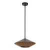 Suspension Daphne Noir et rotin 60W ELSTEAD LIGHTING ALM-DAPHNE-P-L-MB