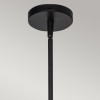 Suspension Daphne Noir et rotin 60W petite ELSTEAD LIGHTING ALM-DAPHNE-P-S-MB