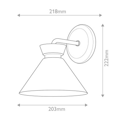 Applique Halston Noir et opale 40W ELSTEAD LIGHTING ALM-HALSTON-1WB-BK