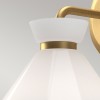 Applique Halston Doré et opale 40W ELSTEAD LIGHTING ALM-HALSTON-1WB-GD