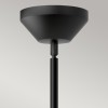Suspension Halston Noir et opale 60W ELSTEAD LIGHTING ALM-HALSTON-P-M-BK