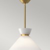 Suspension Halston Doré et transparent 60W ELSTEAD LIGHTING ALM-HALSTON-P-M-GD