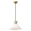 Suspension Halston Doré et transparent 60W ELSTEAD LIGHTING ALM-HALSTON-P-M-GD