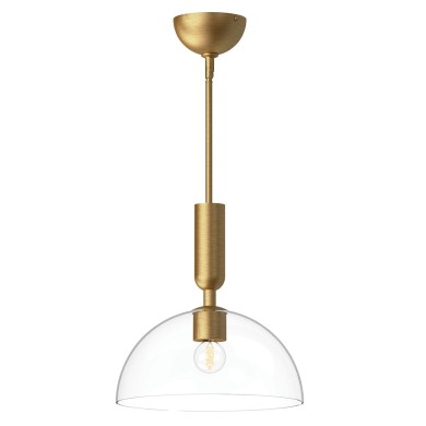 Suspension Jude Doré et transparent 60W ELSTEAD LIGHTING ALM-JUDE-P-GD-CL