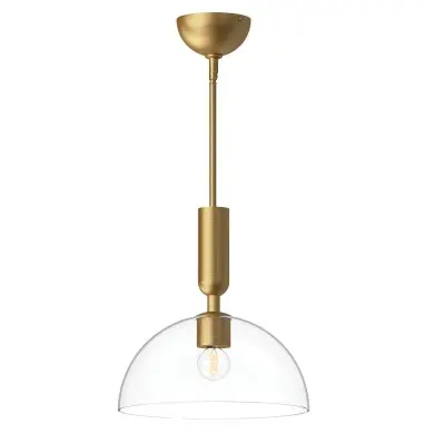 Suspension Jude Doré et transparent 60W ELSTEAD LIGHTING ALM-JUDE-P-GD-CL
