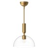 Suspension Jude Doré et transparent 60W ELSTEAD LIGHTING ALM-JUDE-P-GD-CL