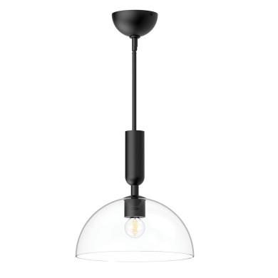 Suspension Jude Noir et transparent 60W ELSTEAD LIGHTING ALM-JUDE-P-MB-CL