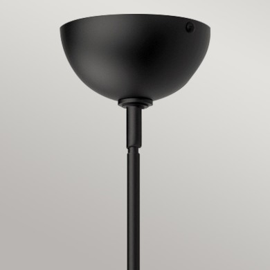 Suspension Jude Noir et transparent 60W ELSTEAD LIGHTING ALM-JUDE-P-MB-CL