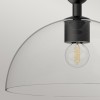 Suspension Jude Noir et transparent 60W ELSTEAD LIGHTING ALM-JUDE-P-MB-CL