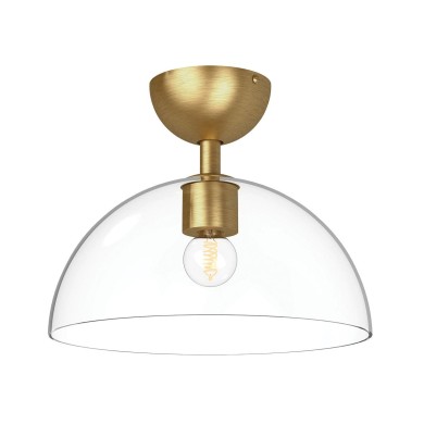 Plafonnier Jude Doré et transparent 60W ELSTEAD LIGHTING ALM-JUDE-SF-GD-CL