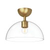 Plafonnier Jude Doré et transparent 60W ELSTEAD LIGHTING ALM-JUDE-SF-GD-CL