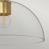 Plafonnier Jude Doré et transparent 60W ELSTEAD LIGHTING ALM-JUDE-SF-GD-CL