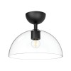 Plafonnier Jude Noir et transparent 60W ELSTEAD LIGHTING ALM-JUDE-SF-MB-CL