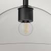 Plafonnier Jude Noir et transparent 60W ELSTEAD LIGHTING ALM-JUDE-SF-MB-CL
