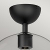 Plafonnier Jude Noir et transparent 60W ELSTEAD LIGHTING ALM-JUDE-SF-MB-CL