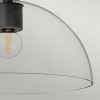 Plafonnier Jude Noir et transparent 60W ELSTEAD LIGHTING ALM-JUDE-SF-MB-CL