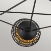 Suspension Perth Noir et opale 3x40W ELSTEAD LIGHTING ALM-PERTH3-BK