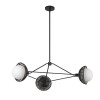 Suspension Perth Noir et opale 3x40W ELSTEAD LIGHTING ALM-PERTH3-BK
