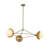 Suspension Perth Doré et opale 3x40W ELSTEAD LIGHTING ALM-PERTH3-GD