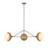 Suspension Perth Doré et opale 3x40W ELSTEAD LIGHTING ALM-PERTH3-GD
