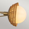 Suspension Perth Doré et opale 3x40W ELSTEAD LIGHTING ALM-PERTH3-GD