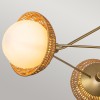 Suspension Perth Doré et opale 3x40W ELSTEAD LIGHTING ALM-PERTH3-GD