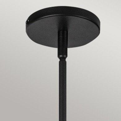 Suspension Perth Noir et opale 60W ELSTEAD LIGHTING ALM-PERTH-P-BK