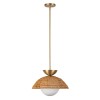 Suspension Perth Doré et opale 60W ELSTEAD LIGHTING ALM-PERTH-P-GD