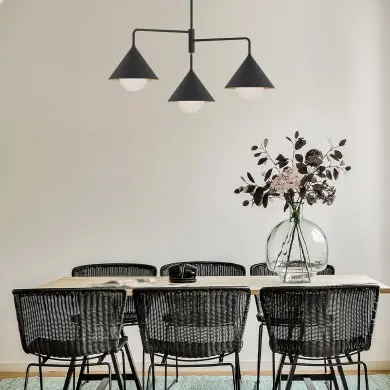 Suspension Remyck Noir 3x60W ELSTEAD LIGHTING ALM-REMYCK3-BK