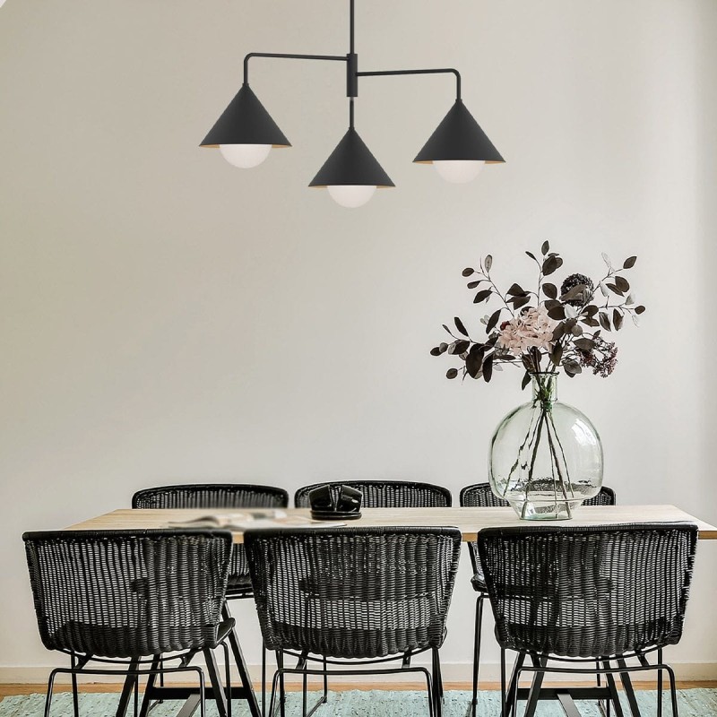 Suspension Remyck Noir 3x60W ELSTEAD LIGHTING ALM-REMYCK3-BK