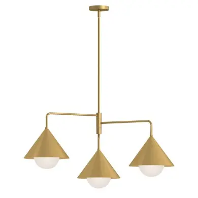 Suspension Remyck Doré 3x60W ELSTEAD LIGHTING ALM-REMYCK3-GD