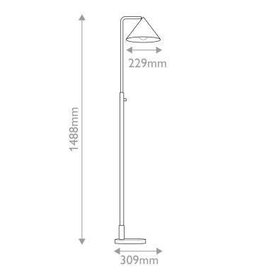Lampadaire Remyck Doré 60W ELSTEAD LIGHTING ALM-REMYCK-FL-GD