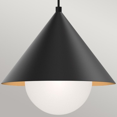 Suspension Remyck Noir 60W ELSTEAD LIGHTING ALM-REMYCK-P-BK
