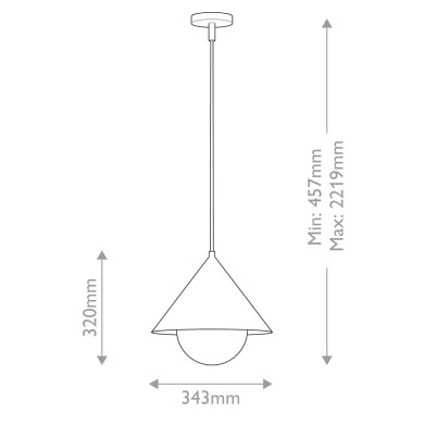Suspension Remyck Noir 60W ELSTEAD LIGHTING ALM-REMYCK-P-BK