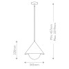 Suspension Remyck Noir 60W ELSTEAD LIGHTING ALM-REMYCK-P-BK