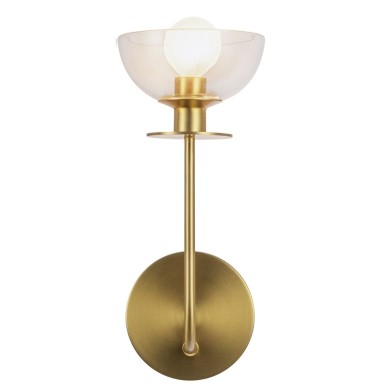 Applique Sylvia Doré et transparent 40W ELSTEAD LIGHTING ALM-SYLVIA-1WB-BG-CL