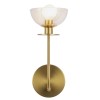 Applique Sylvia Doré et transparent 40W ELSTEAD LIGHTING ALM-SYLVIA-1WB-BG-CL