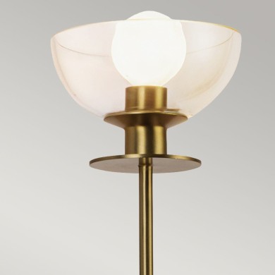 Applique Sylvia Doré et transparent 40W ELSTEAD LIGHTING ALM-SYLVIA-1WB-BG-CL