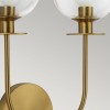 Applique Sylvia Doré et transparent 2x40W ELSTEAD LIGHTING ALM-SYLVIA-2WB-BG-CL
