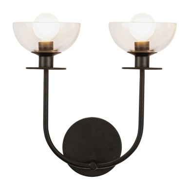 Applique Sylvia Noir 2x40W ELSTEAD LIGHTING ALM-SYLVIA-2WB-BK-CL